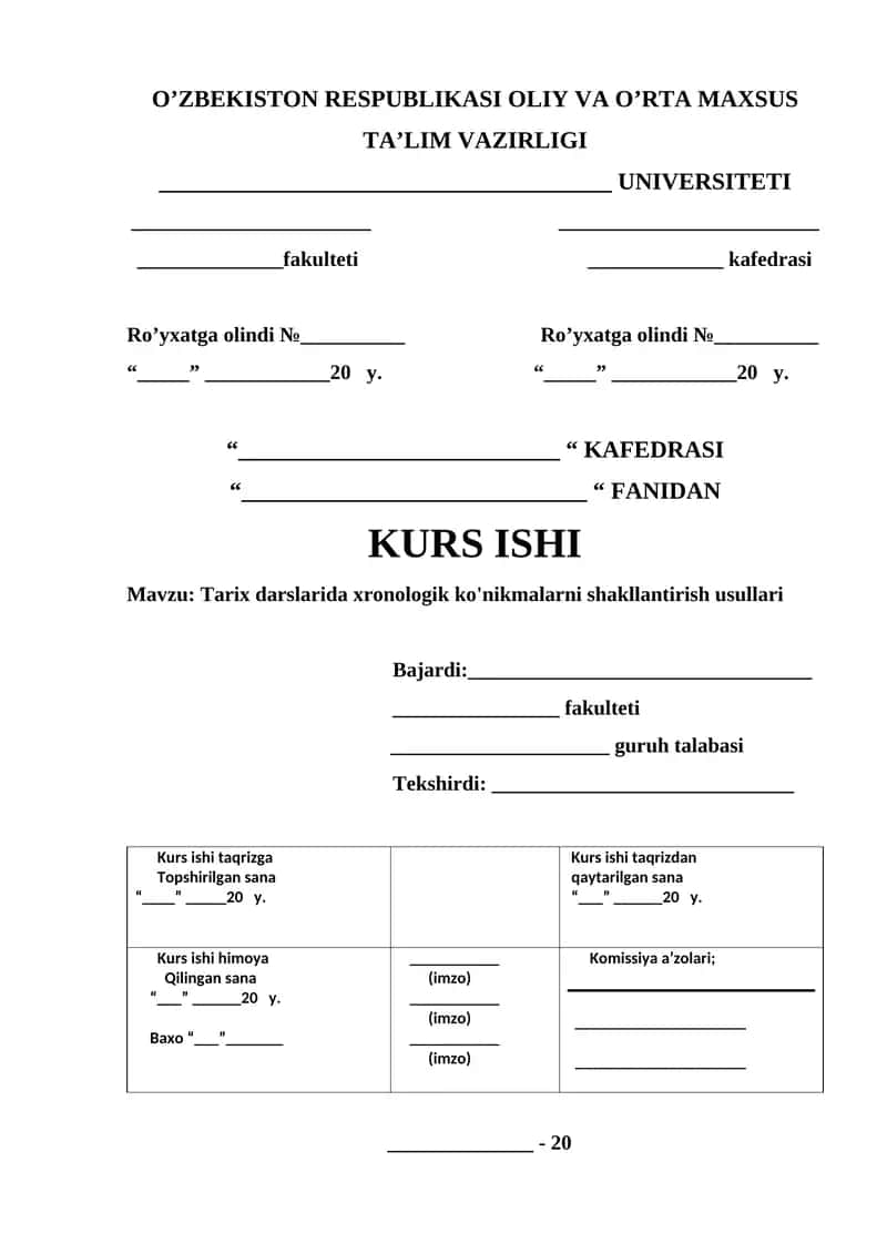 Tarix darslarida xronologik ko'nikmalarni shakllantirish usullari