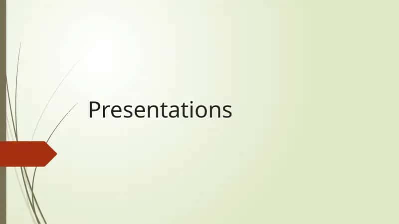 Presentations