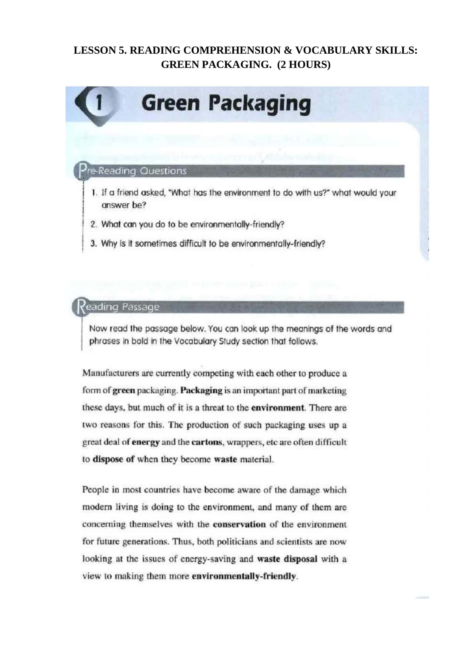 GREEN PACKAGING