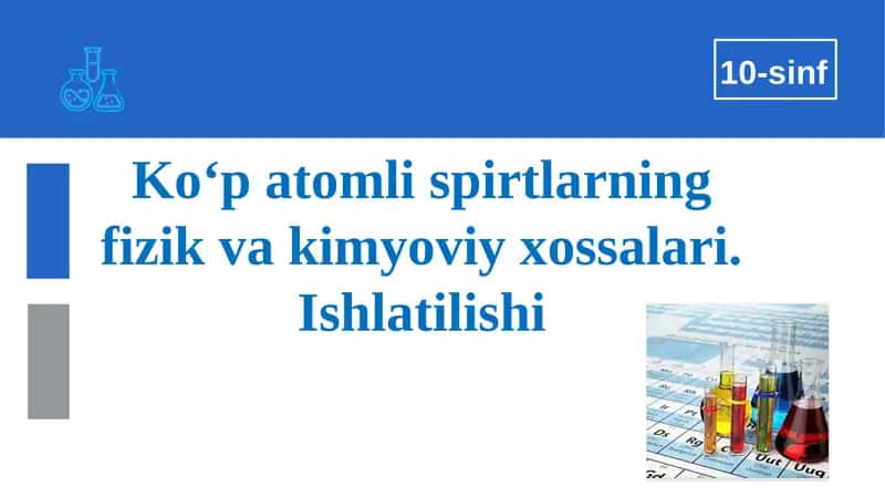 Ko‘patomlispirtlarning fizika va kimyoviy xossalari