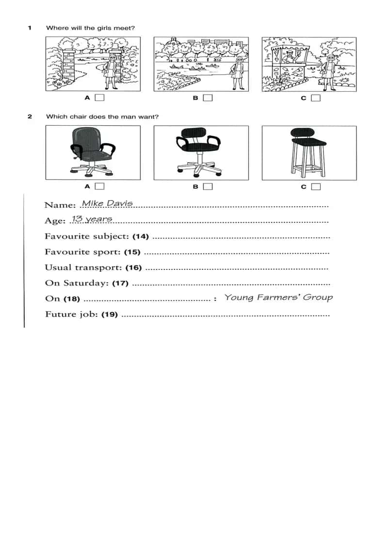 Modal answer