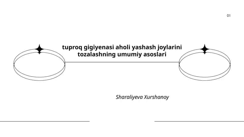 Tuproq gigiyenasi va aholi yashash joylarini tozalashning umumiy asoslari