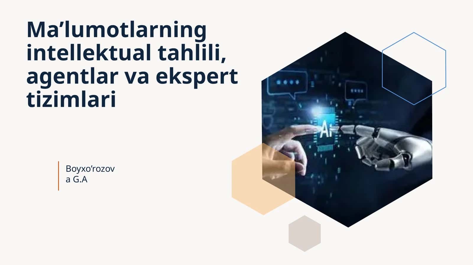 Ma’lumotlarning intellektual tahlili (Data Mining)