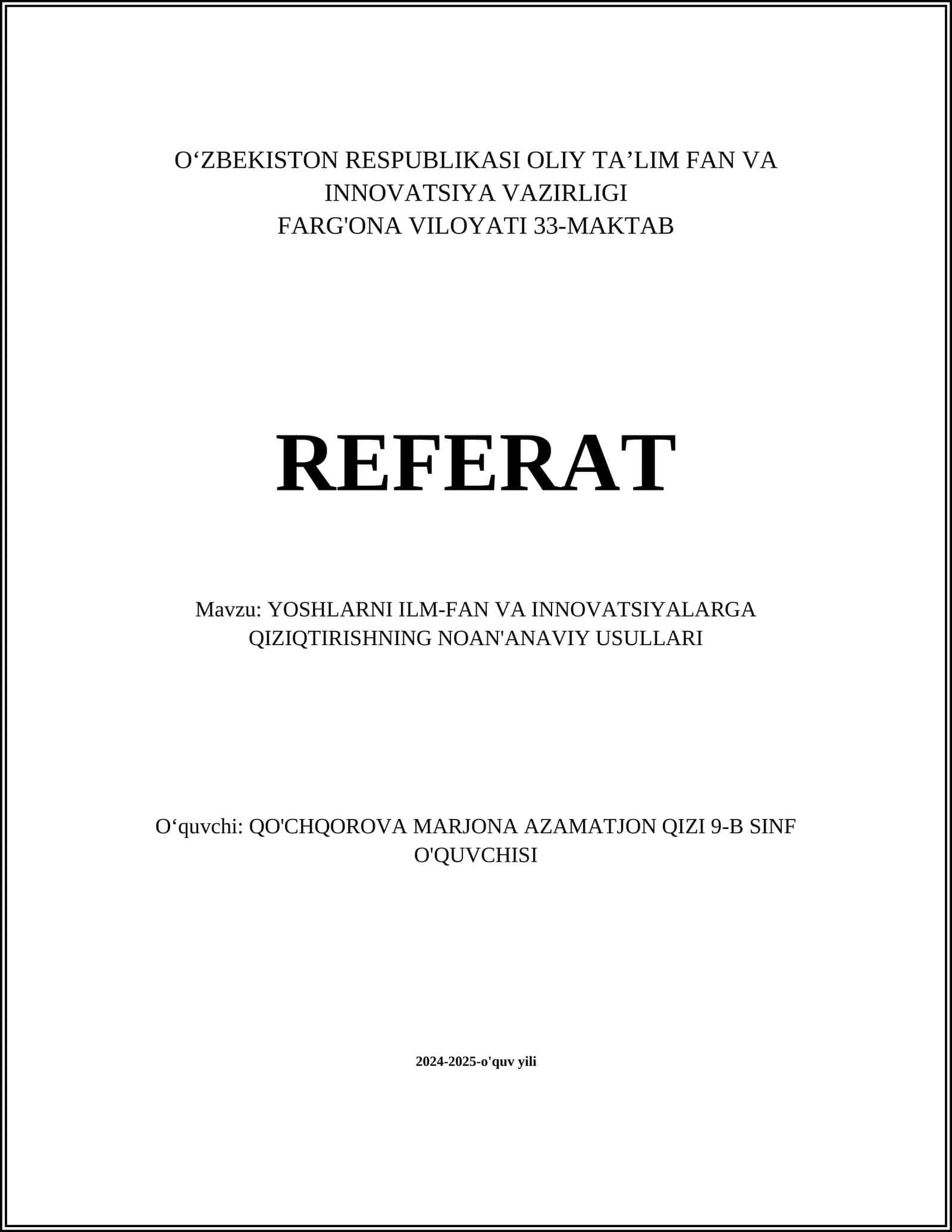 Interaktiv ilmiy o'yinlar