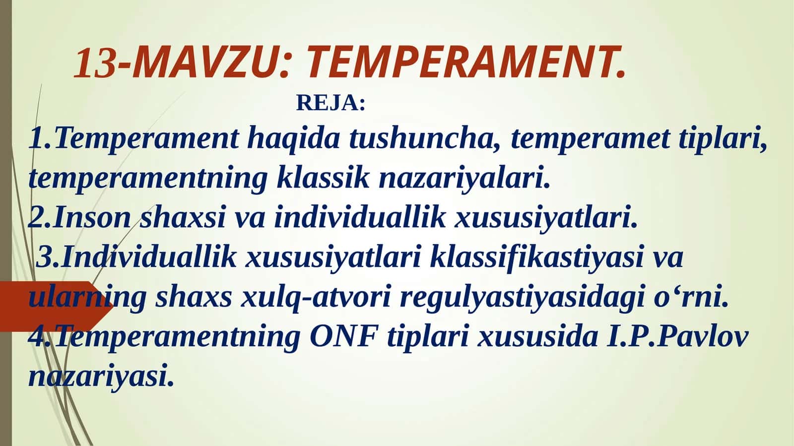 TEMPERAMENT XUSUSIYAT
