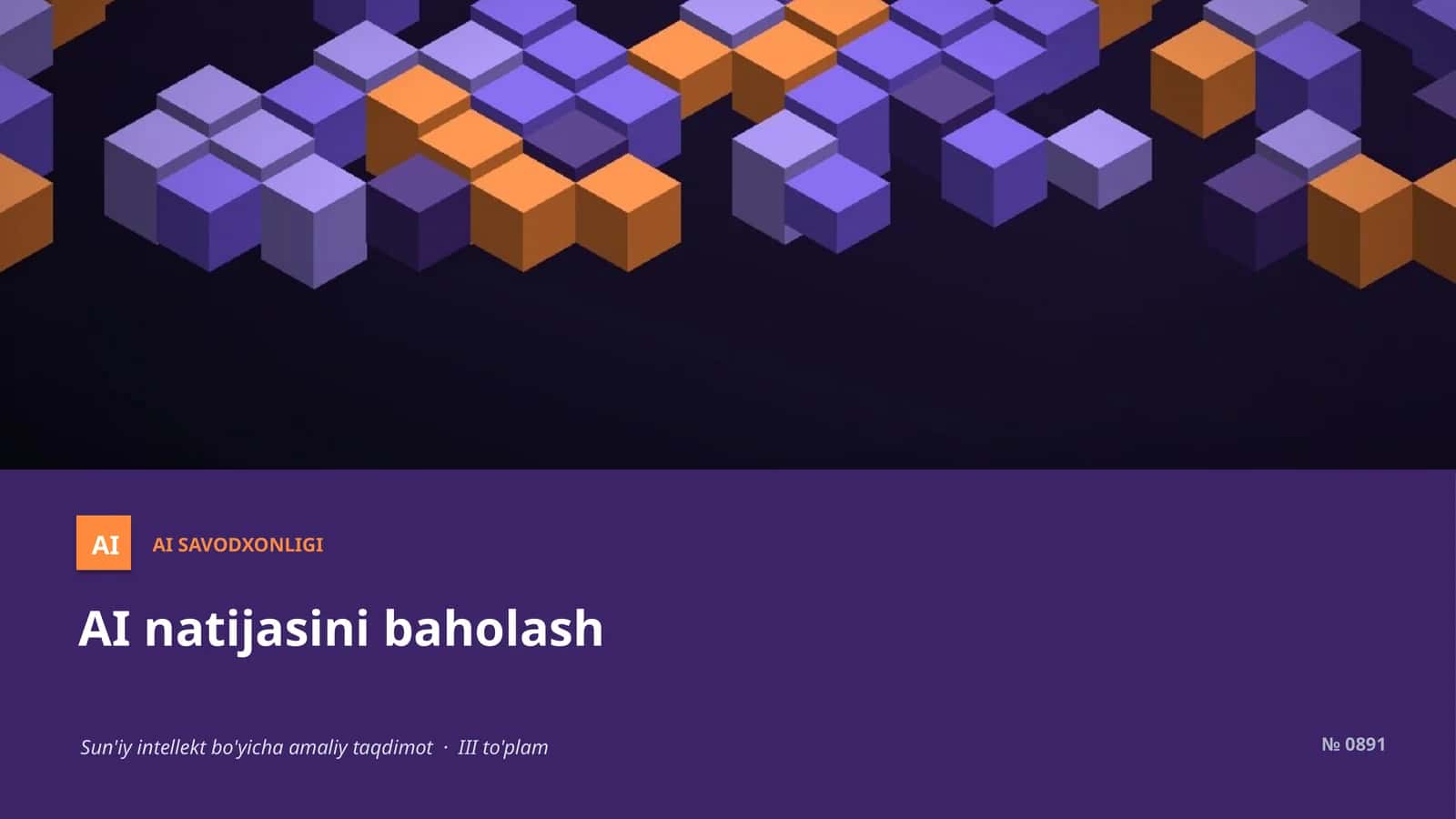 AI SAVODXONLIGI