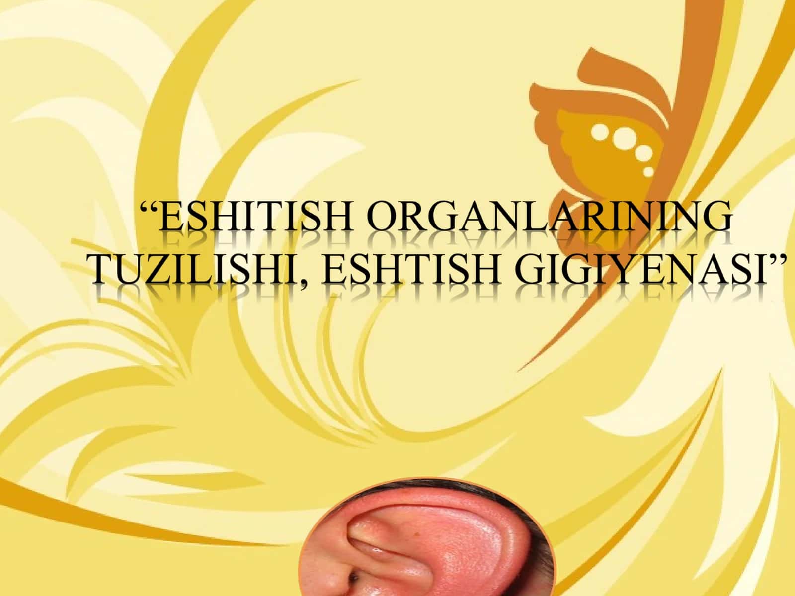 Odamning eshitish organlari