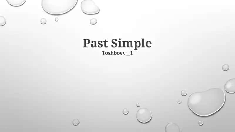 Past Simple