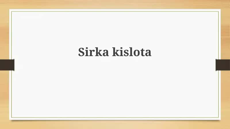 Sirka kislotasi