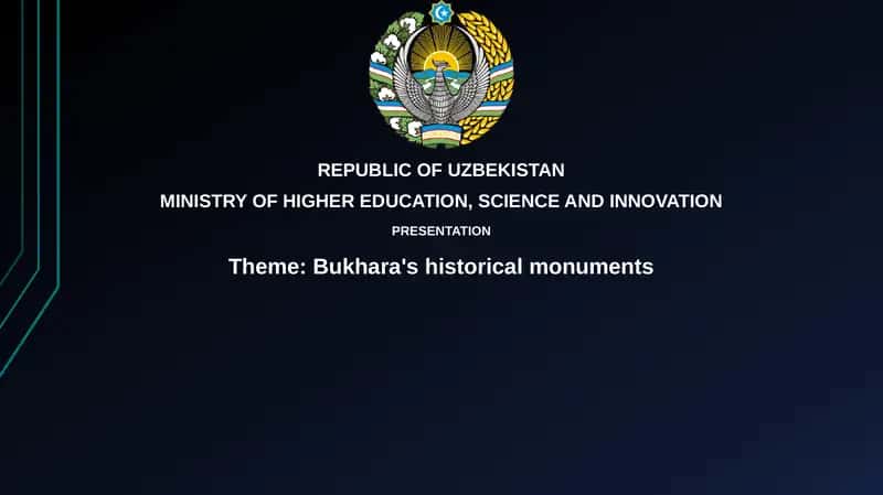 Bukhara's historical monuments