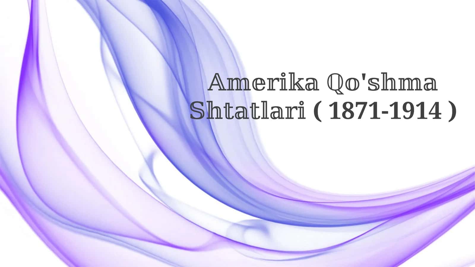 𝔸𝕞𝕖𝕣𝕚𝕜𝕒 ℚ𝕠'𝕤𝕙𝕞𝕒 𝕊𝕙𝕥𝕒𝕥𝕝𝕒𝕣𝕚 ( 1871-1914 )