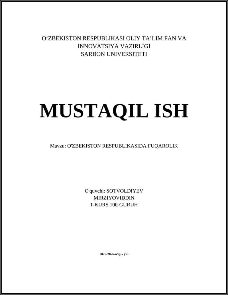 Fuqarolikni olishning asosiy shakllari