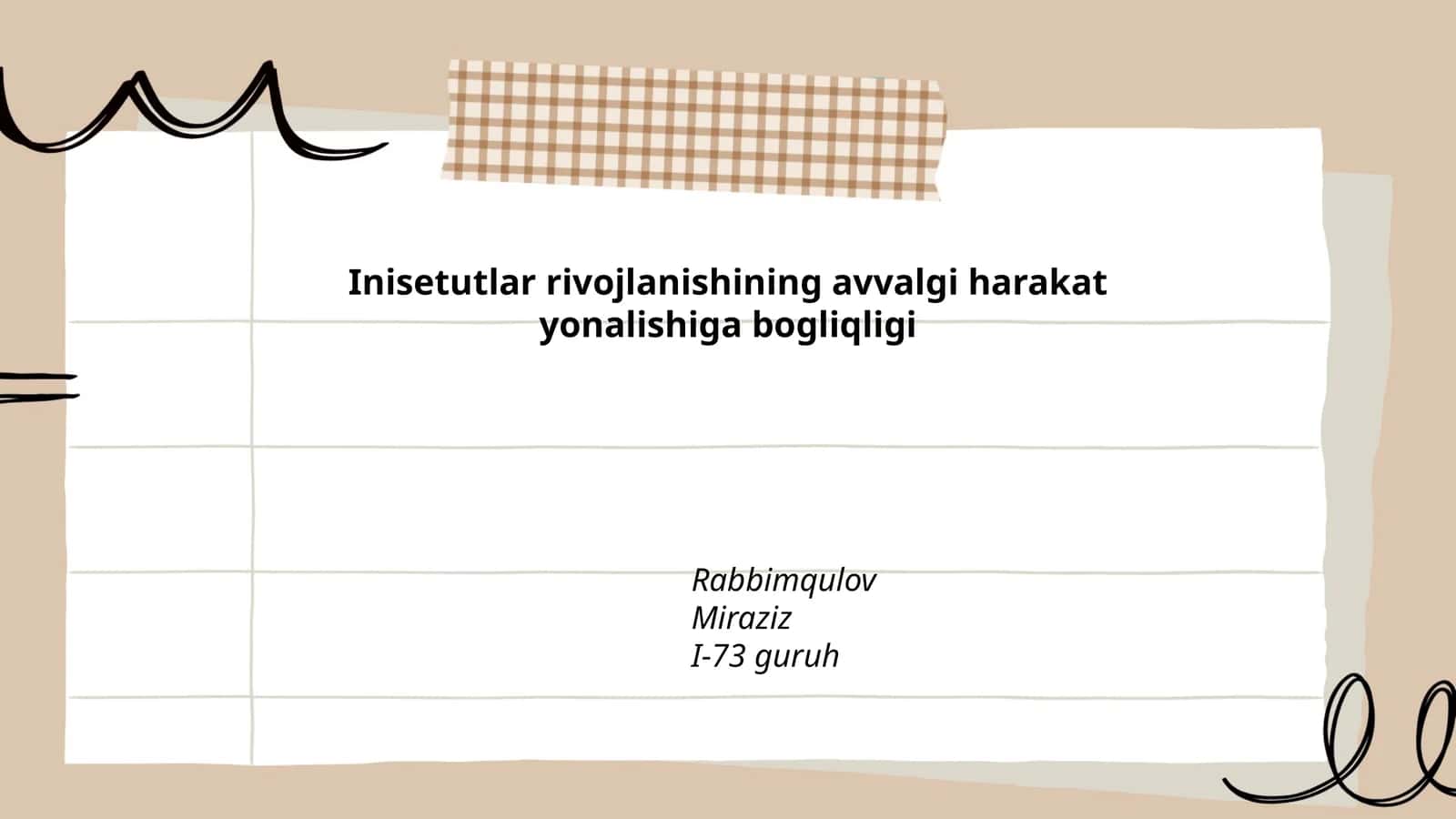 Ilgari harakat yo‘nalishining tarixi