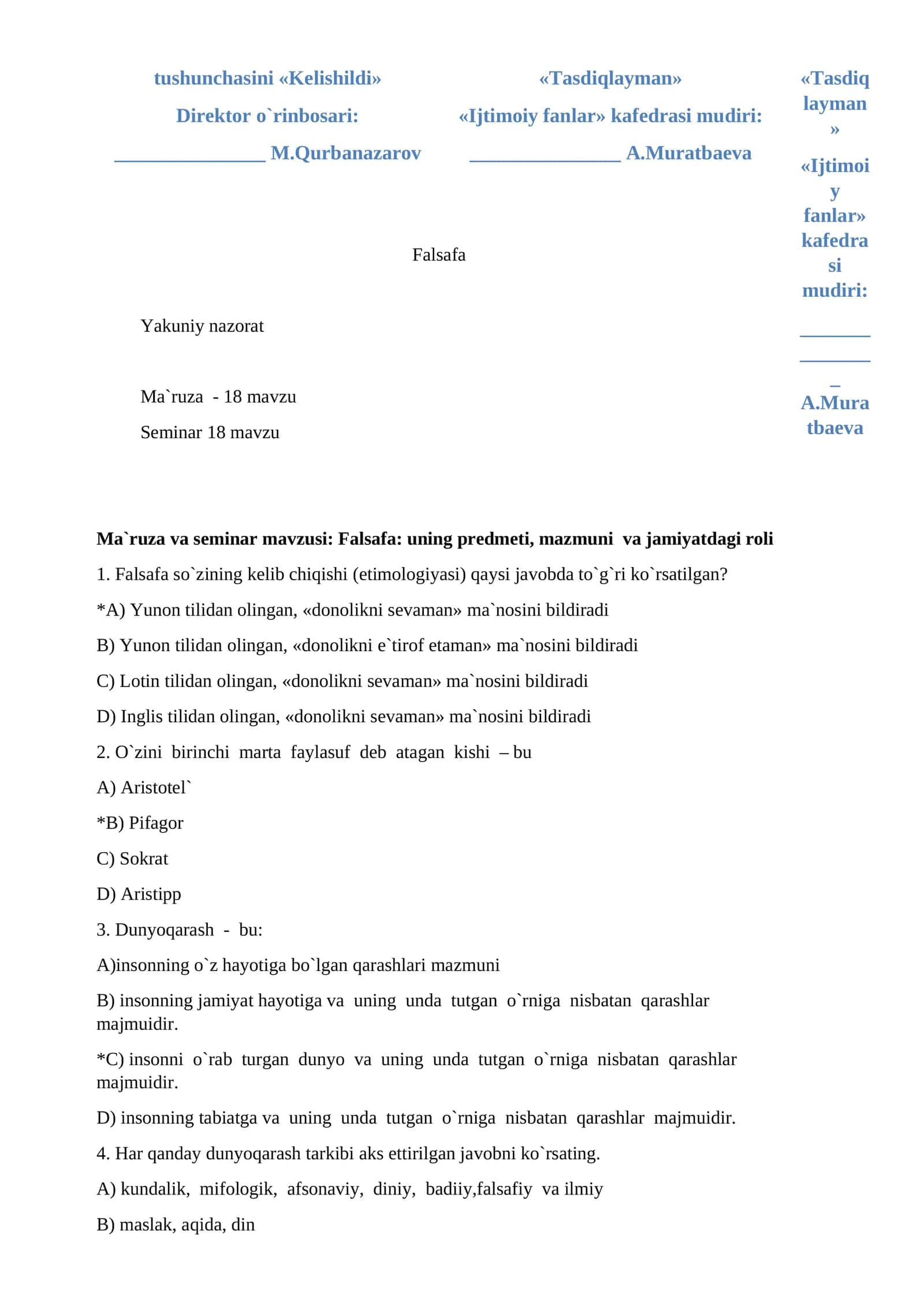Falsafa