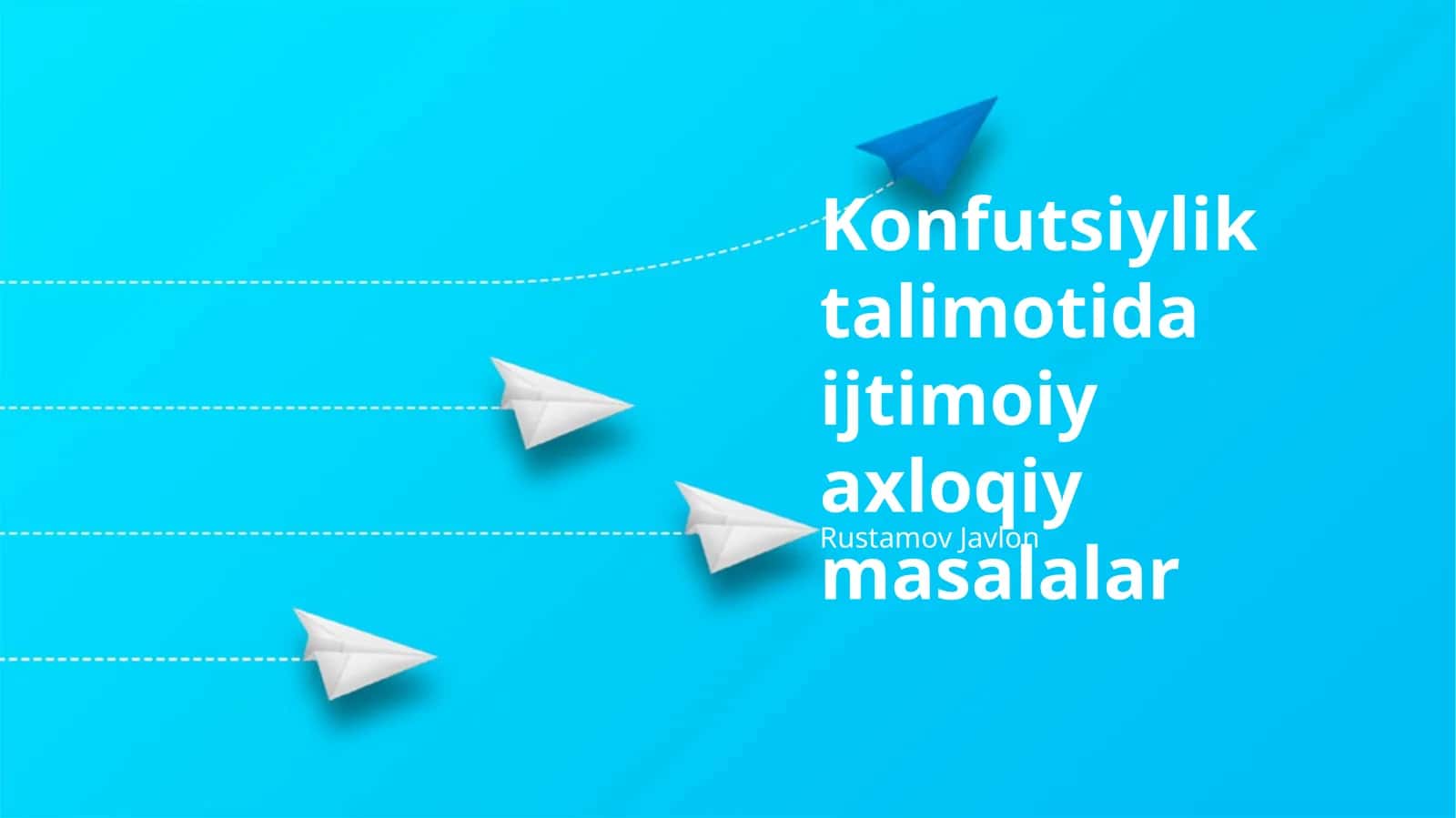 Konfutsiylik talimotida ijtimoiy axloqiy masalalar