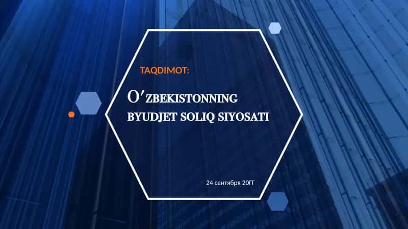 O'zbekistonning byudjet soliq siyosati