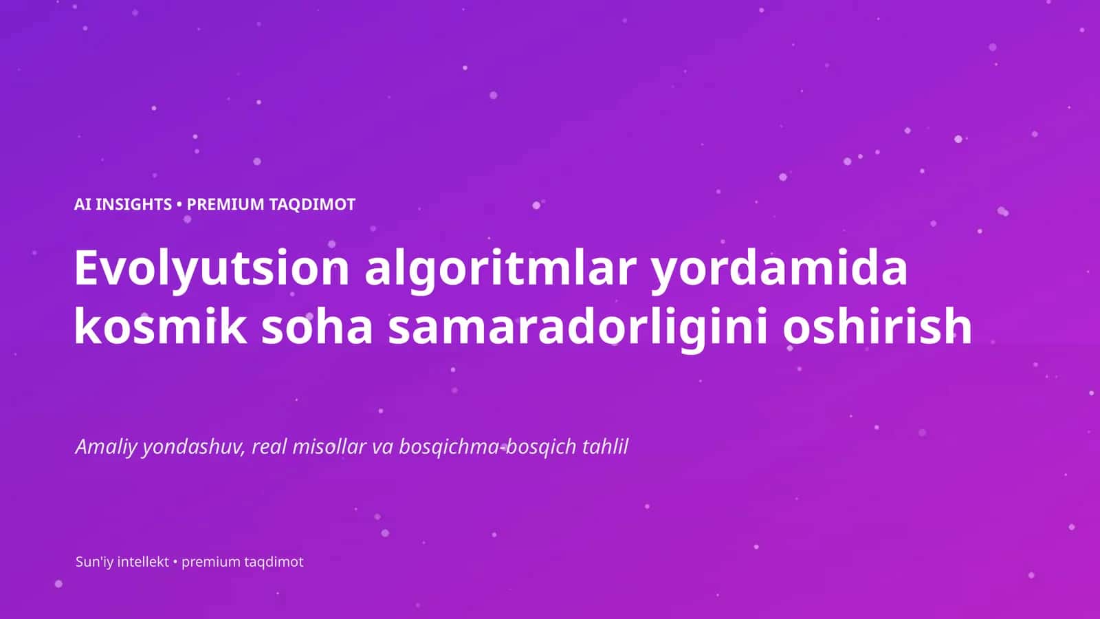 Evolyutsion algoritmlar