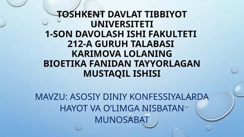 diniy konfessiyalar