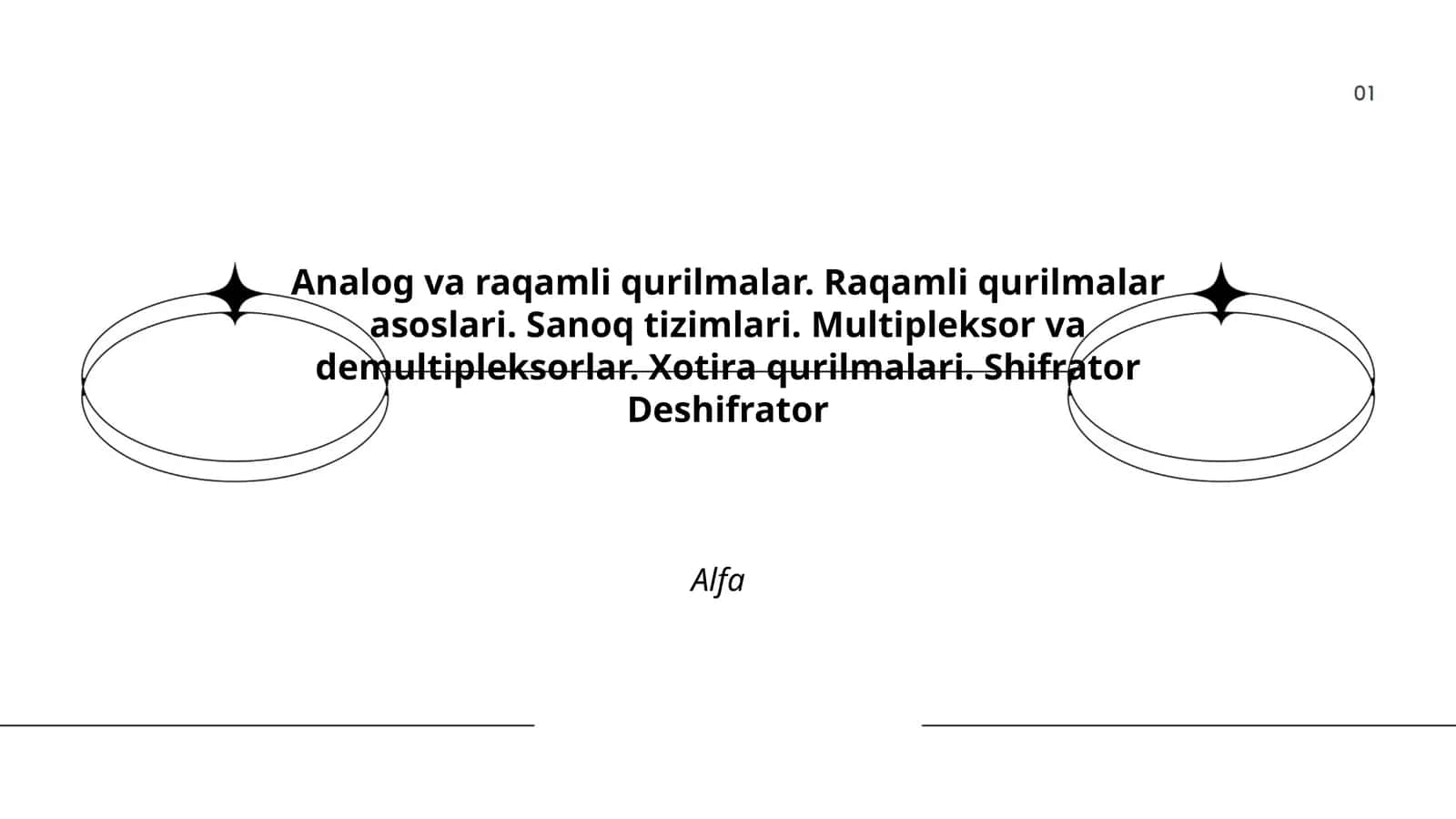 Analog va raqamli qurilmalar