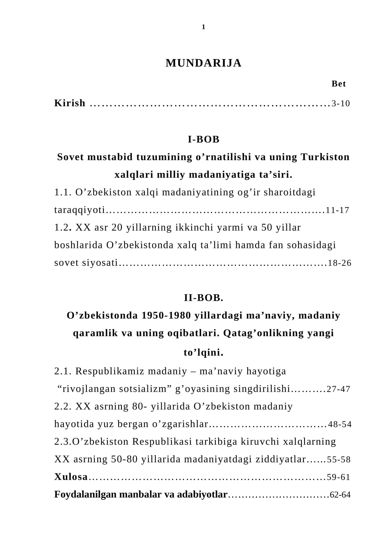 Sovet mustabid tuzumining o’rnatilishi va uning Turkiston xalqlari milliy madaniyatiga ta’siri