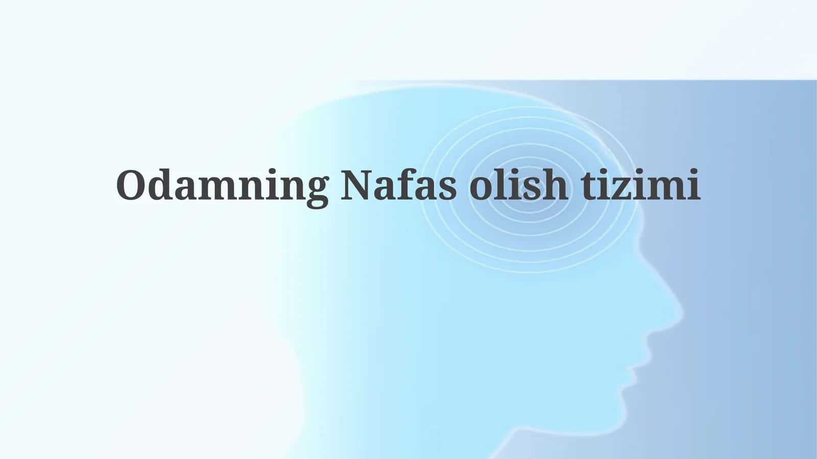 Odamning Nafas olish tizimi