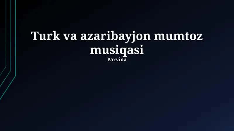 Turk va azaribayjon mumtoz musiqasi