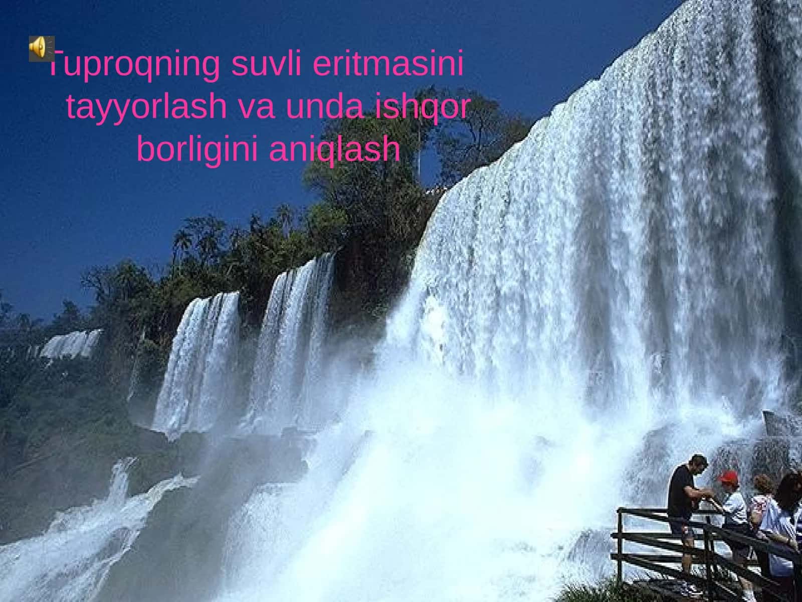 Tuproqning suvli eritmasini tayyorlash va unda ishqor borligini aniqlash