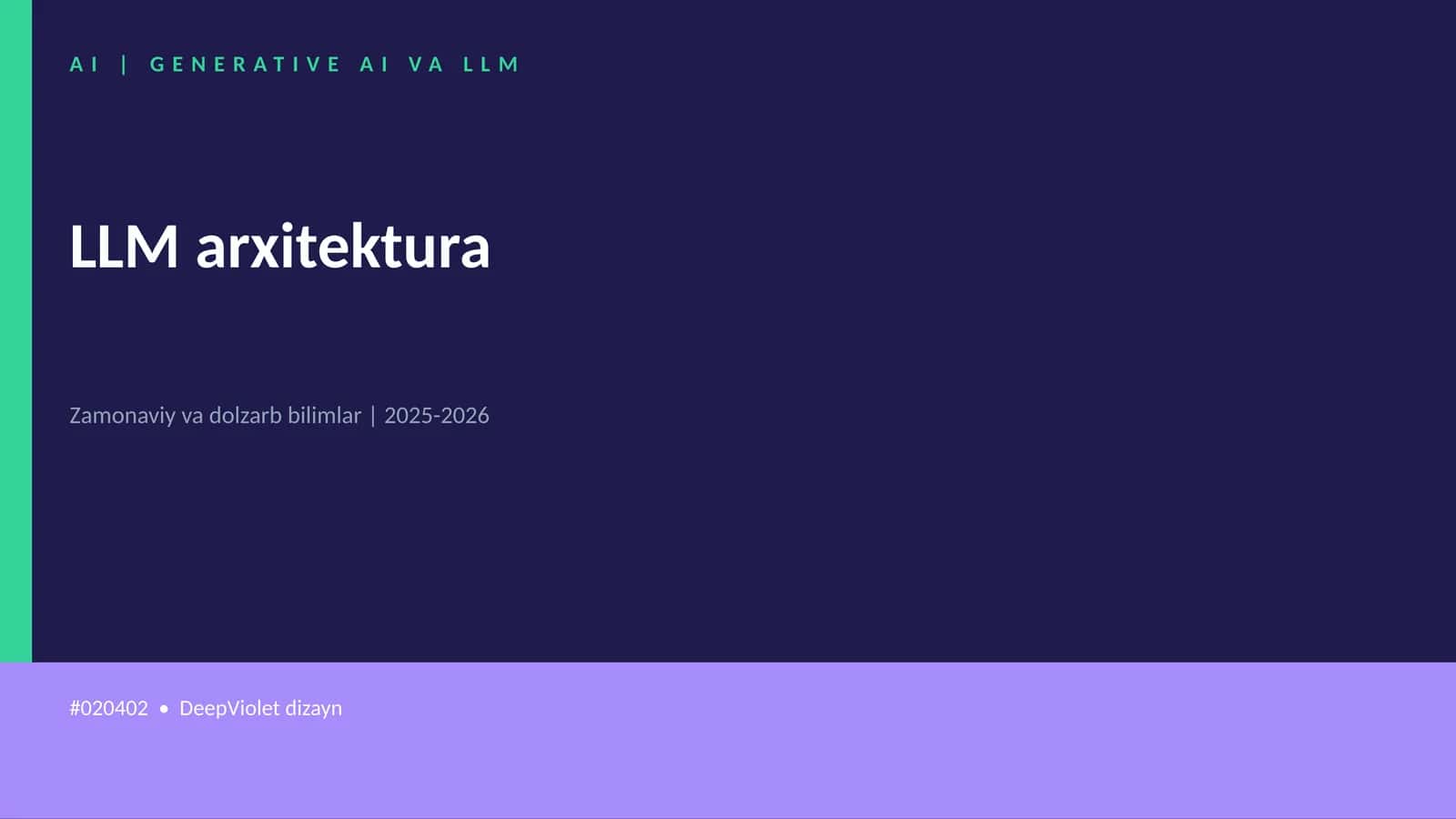 GENERATIVE AI VA LLM