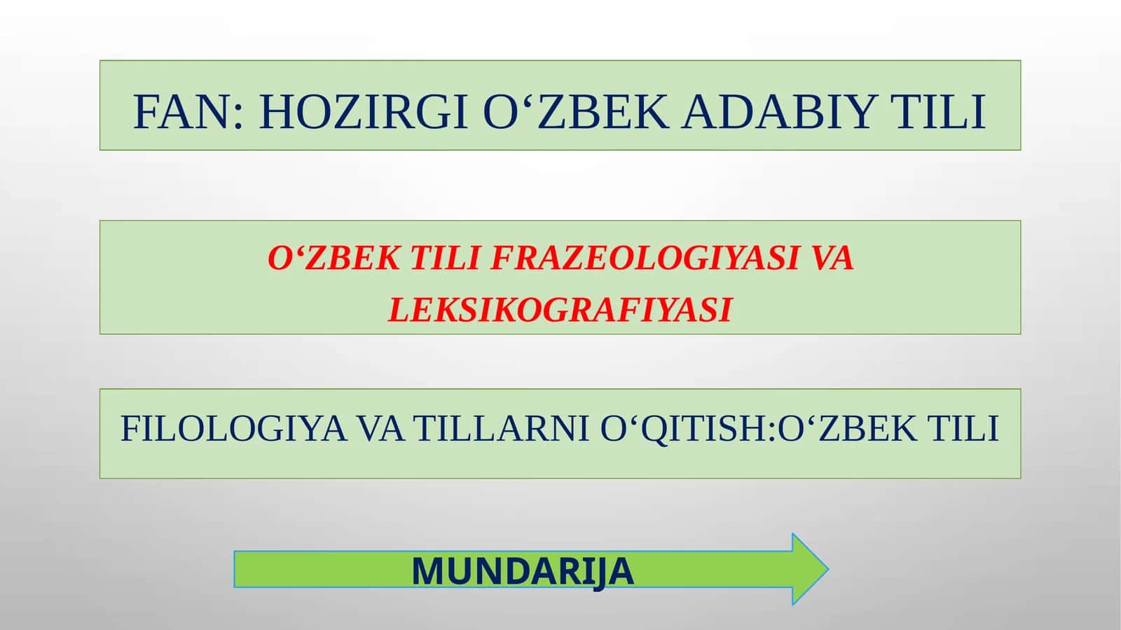 O‘zbek tili frazeologiyasi va leksikografiyasi