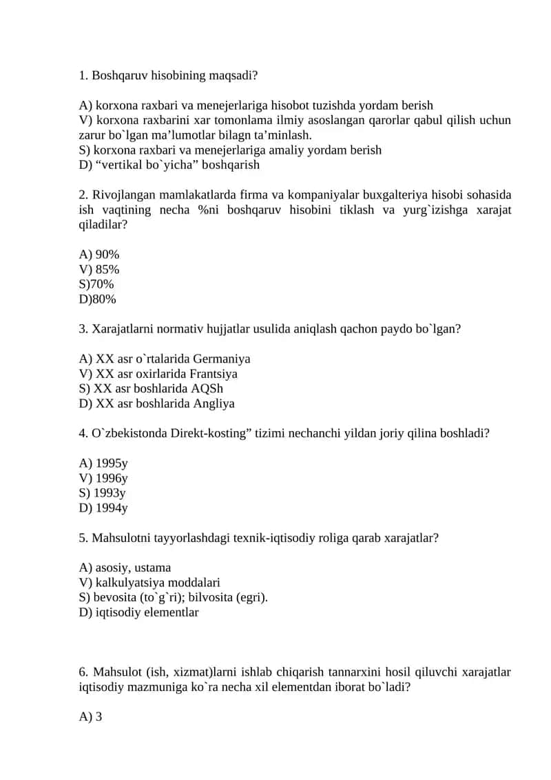 mikroiqtisodiyot test
