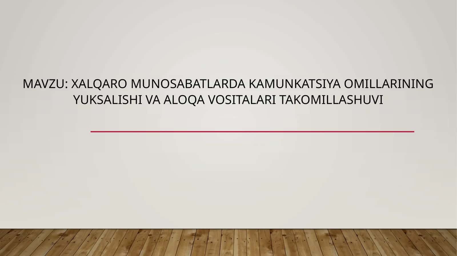 Xalqaromunosabatlarda kamunkatsiya omillarining yuksalishi va aloqa vositalari takomillashuvi
