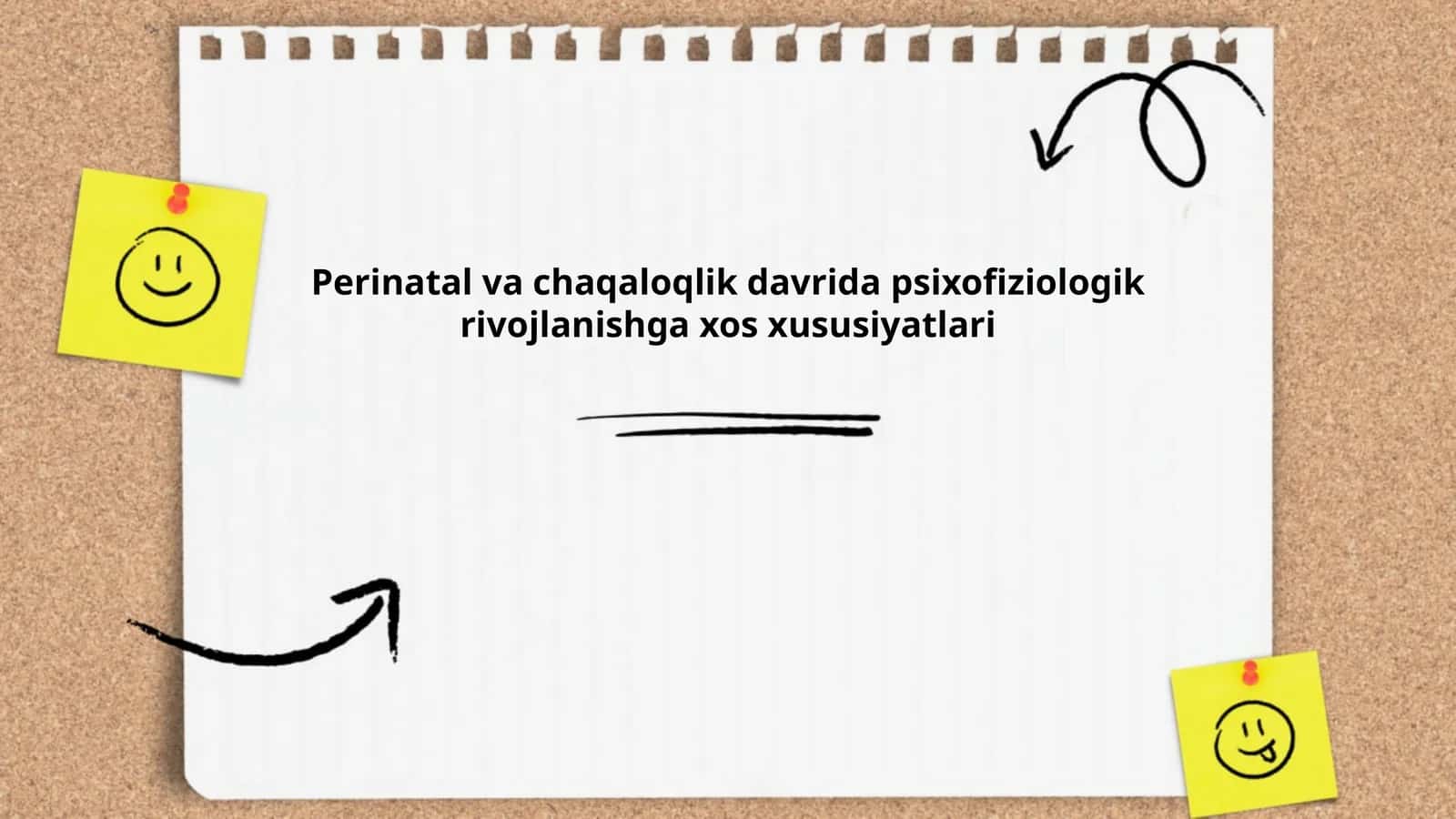 Perinatal va chaqaloqlik davrida psixofiziologik rivojlanishga xos xususiyatlari