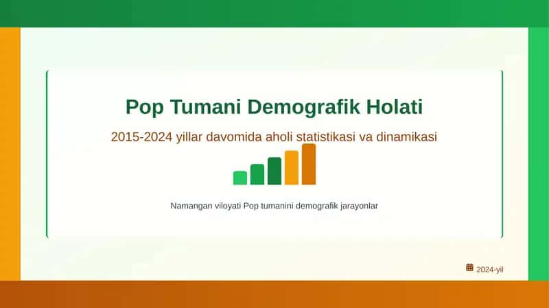 Pop tumanining iqtisodiy holati