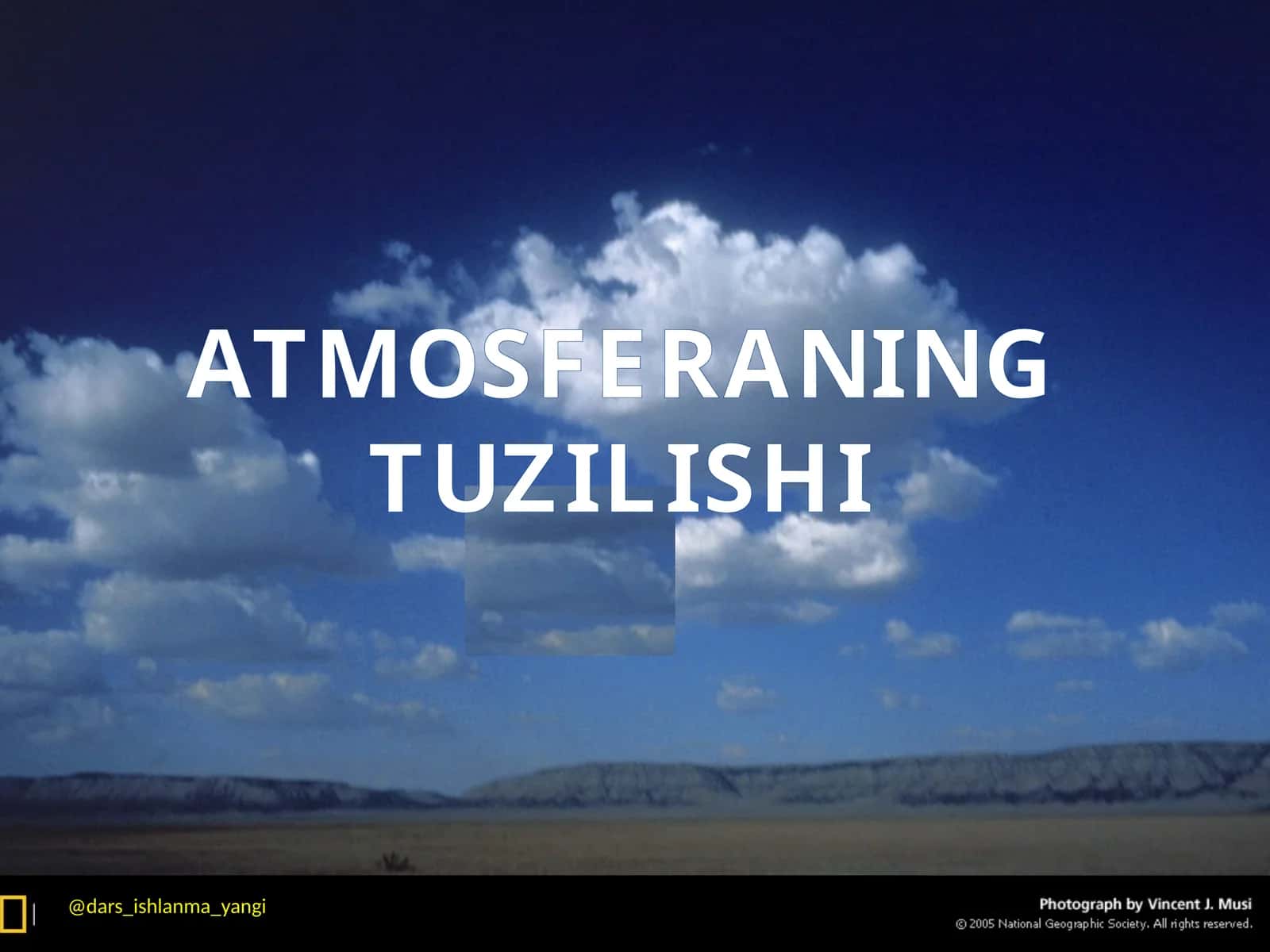 ATMOSFERANING TUZILISHI