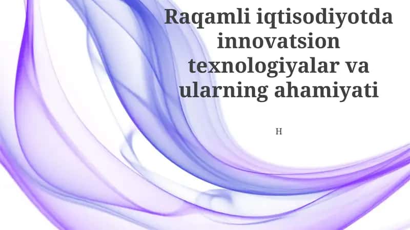 Blokcheyn Texnologiyalari va Uning Qo'llanilishi
