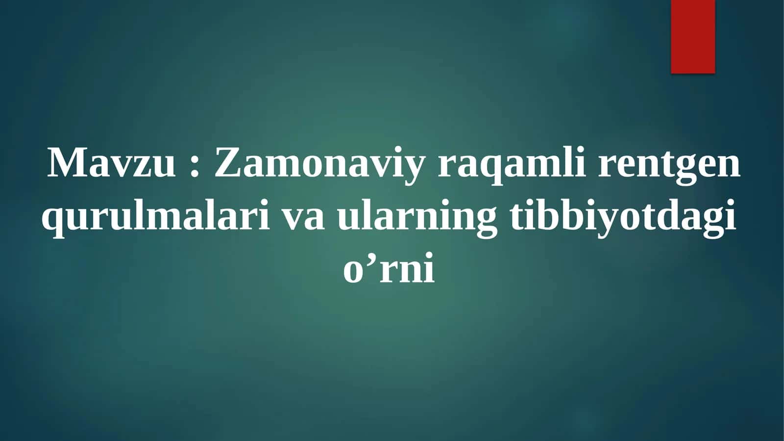 Zamonaviy raqamli rentgen qurilmalari va ularning tibbiyotdagi o’rni