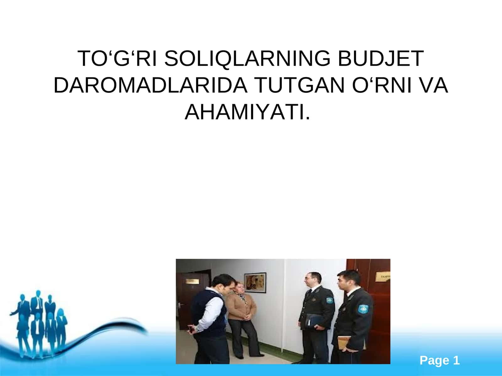 Soliqlarning byudjetga tushishi