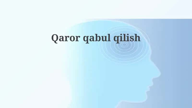 Qaror qabul qilish