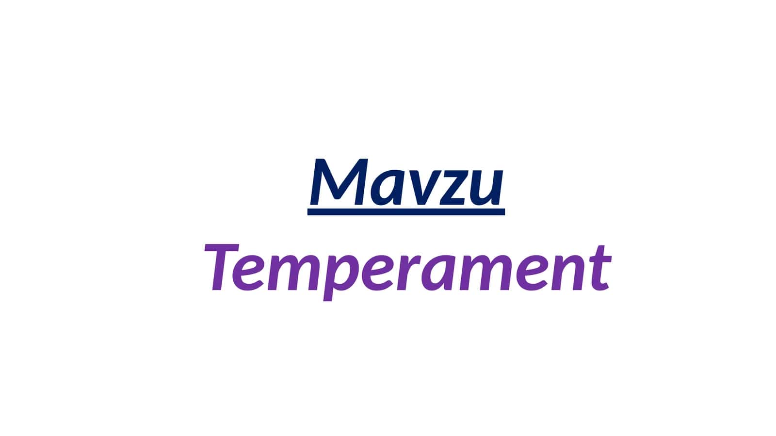 Temperament