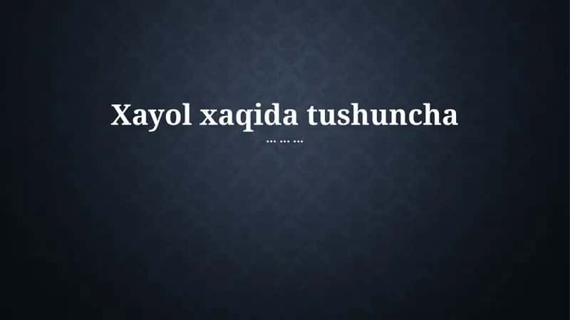 Tasavvur: Ta'rif va Mohiyat