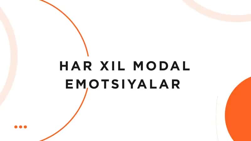 Har xil modal emotsiyalar