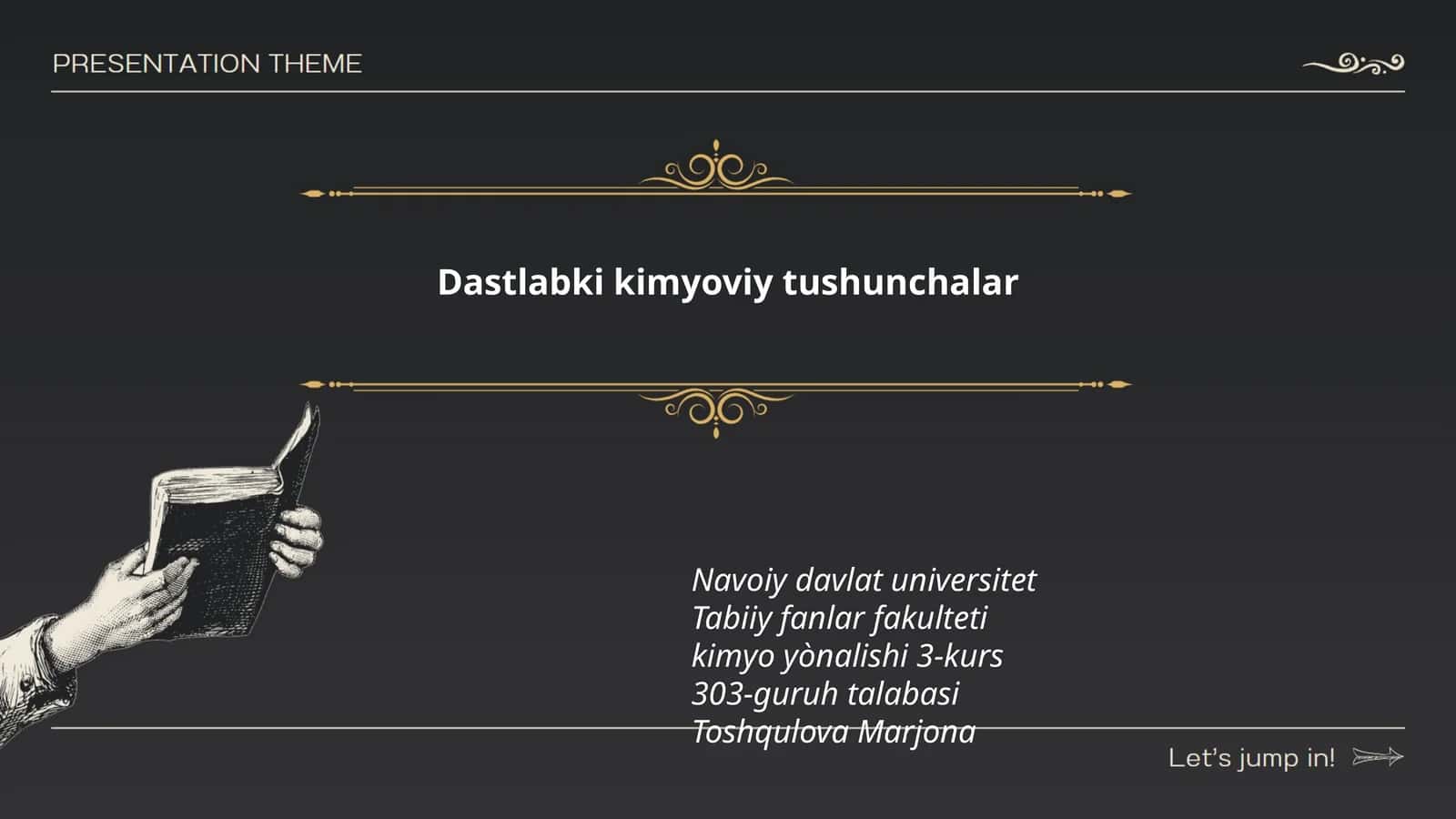 Dastlabki kimyoviy tushunchalar