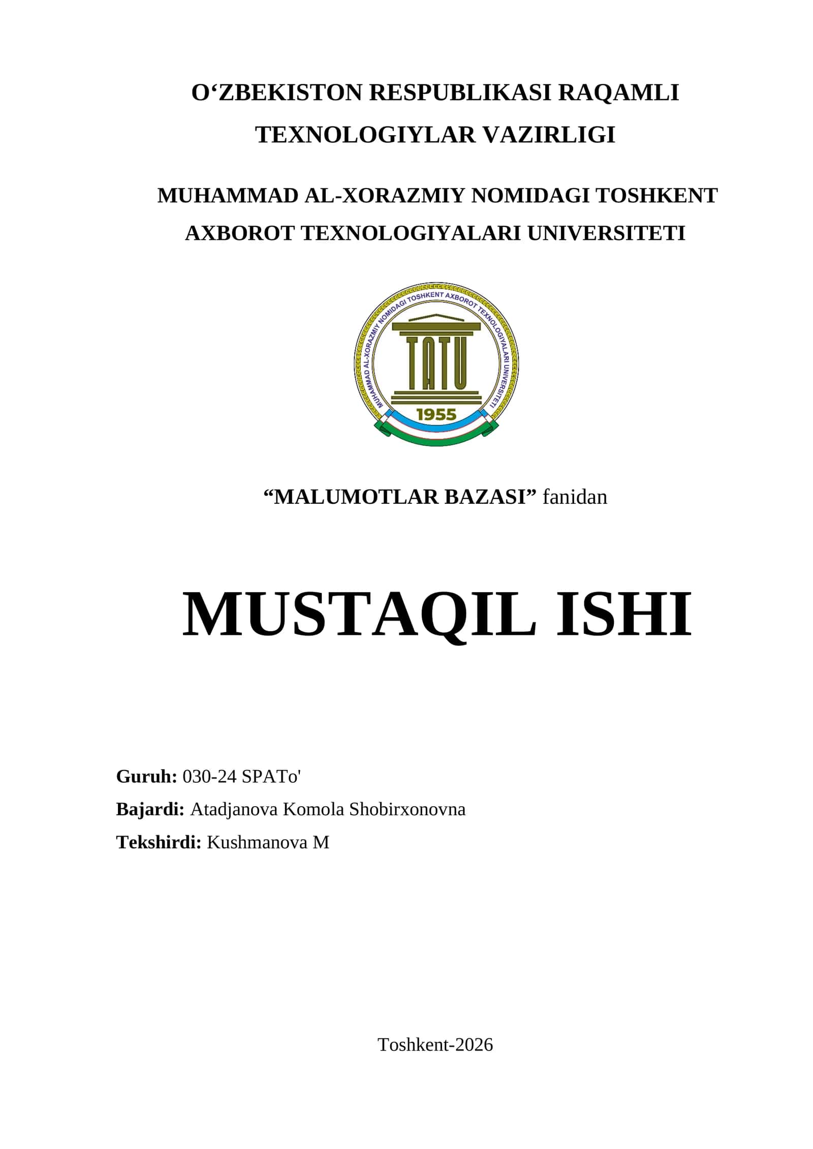 Ob'ektga yoʻnaltirilgan ma'lumotlar bazasi