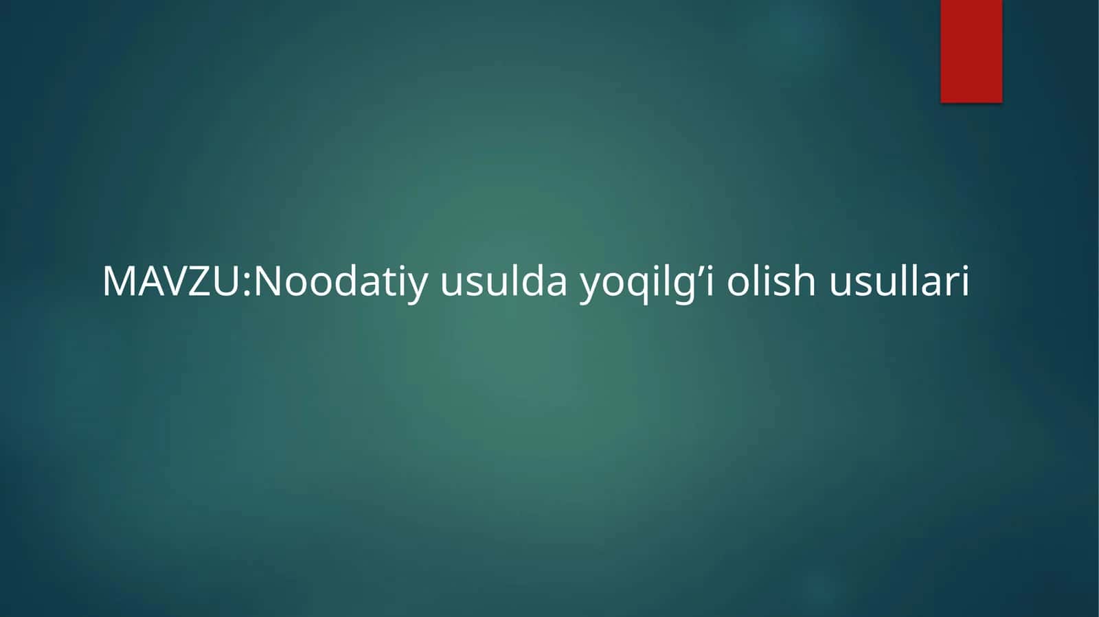 Yoqilg'i olish