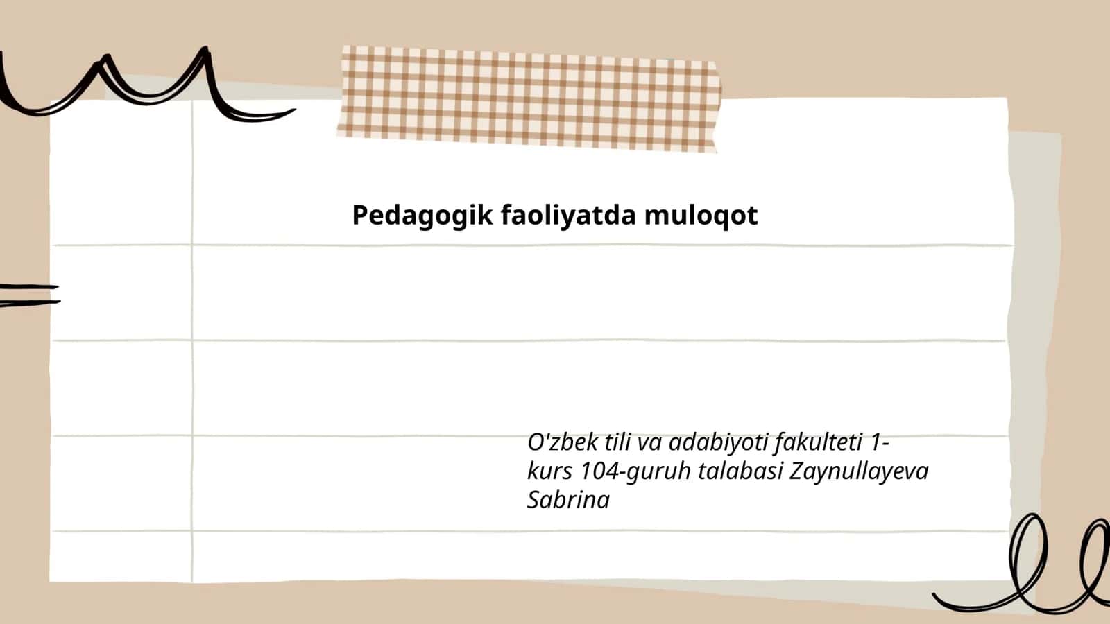 Pedagogik faoliyatda muloqot
