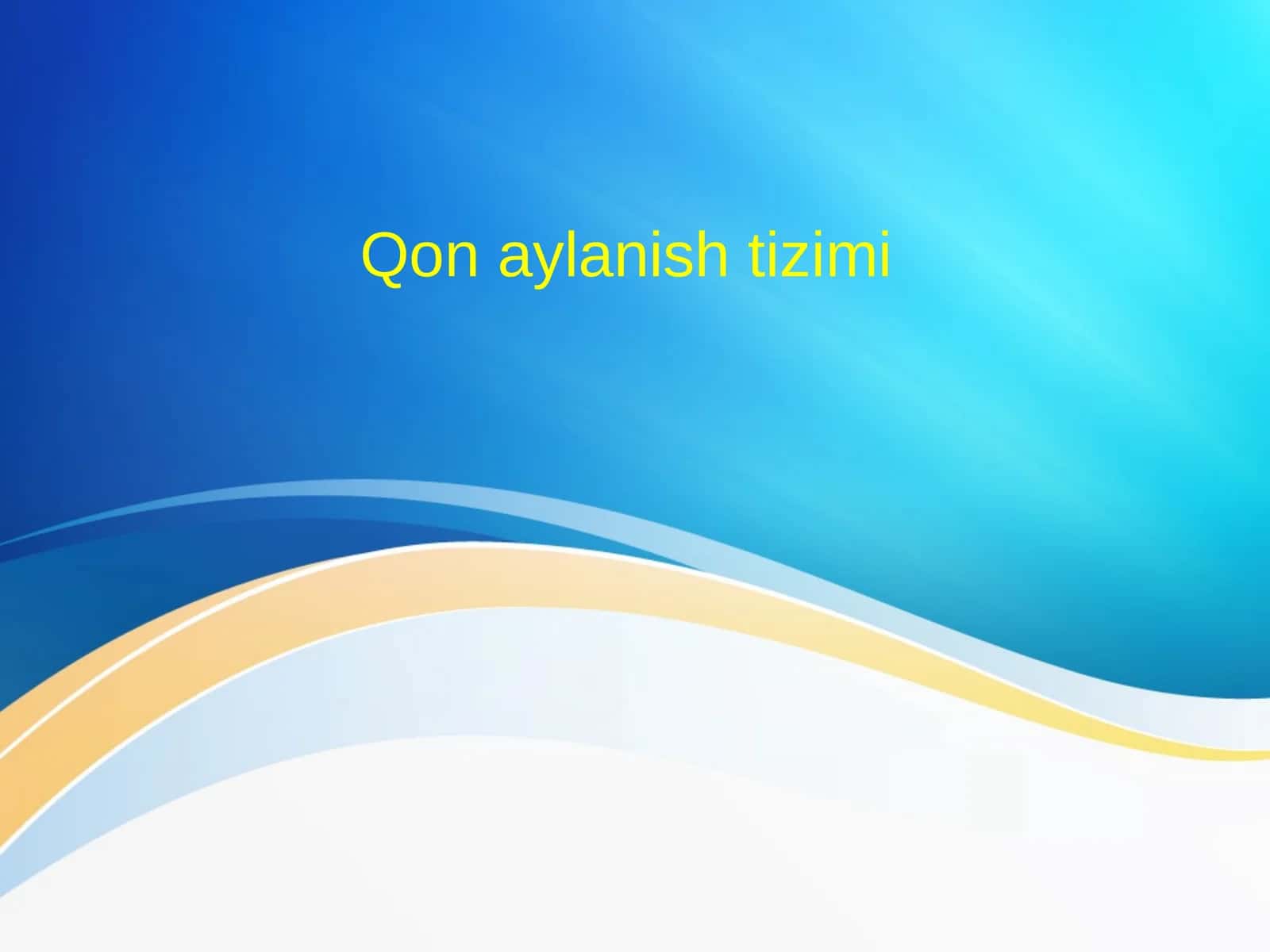 ODAM TANASINING BUTUN QONAYLANISHTIZIMI