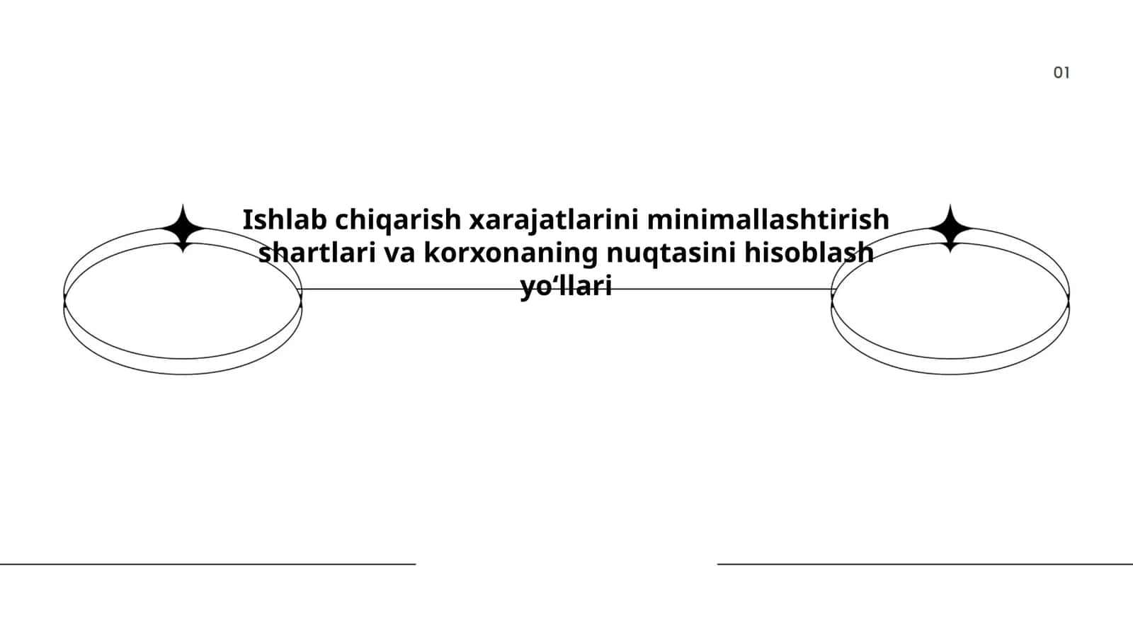 Xarajat funksiyasi va uni qurish