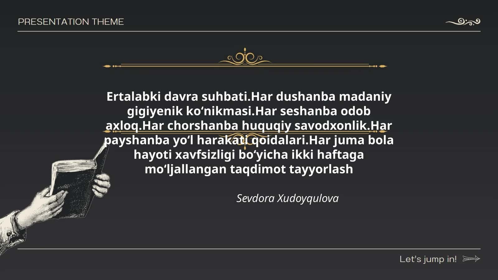 Ertalabki davra suhbati