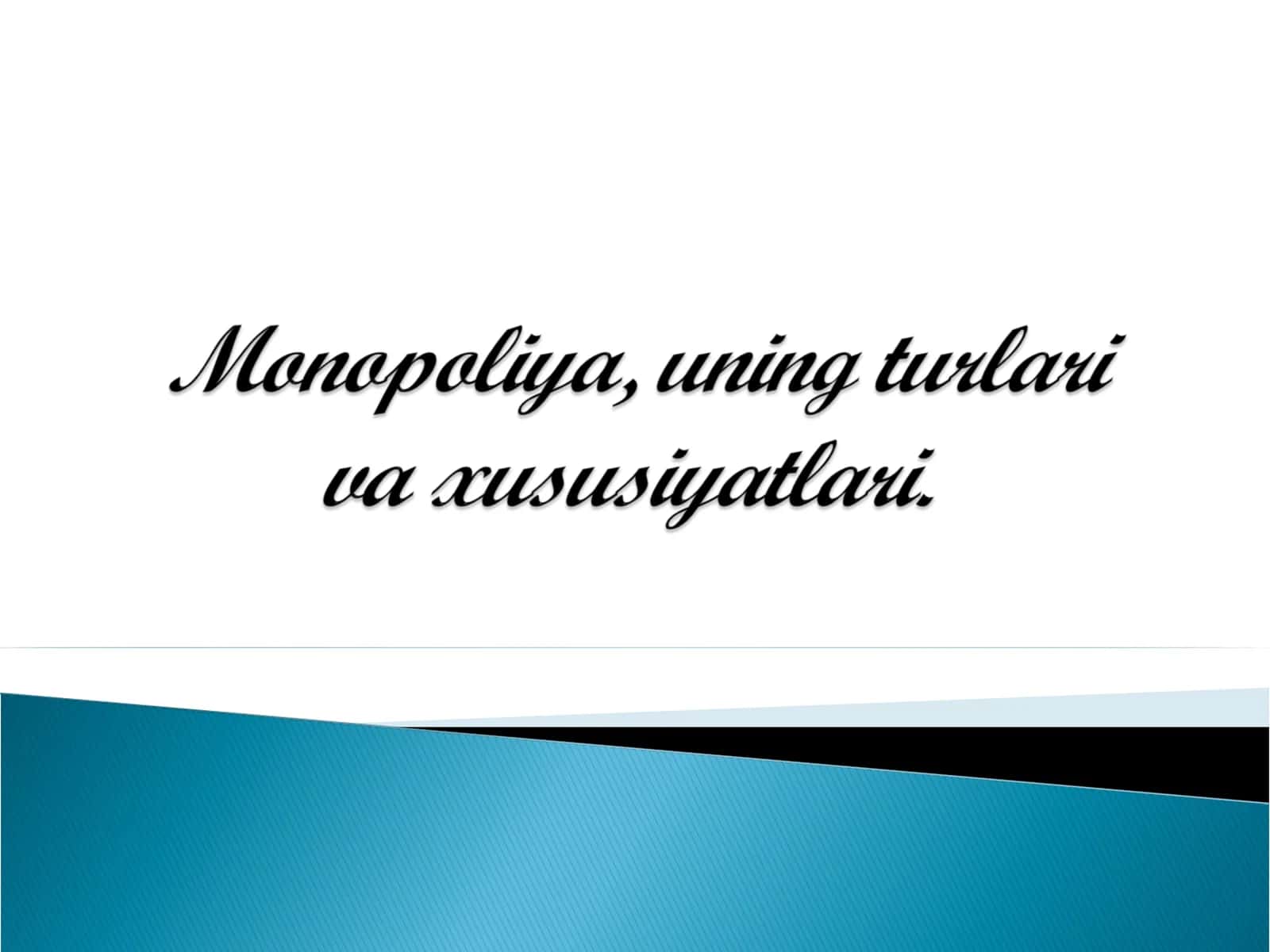 O’zbеkistonda davlatning raqobatchilik muhitini shakllantirish siyosati
