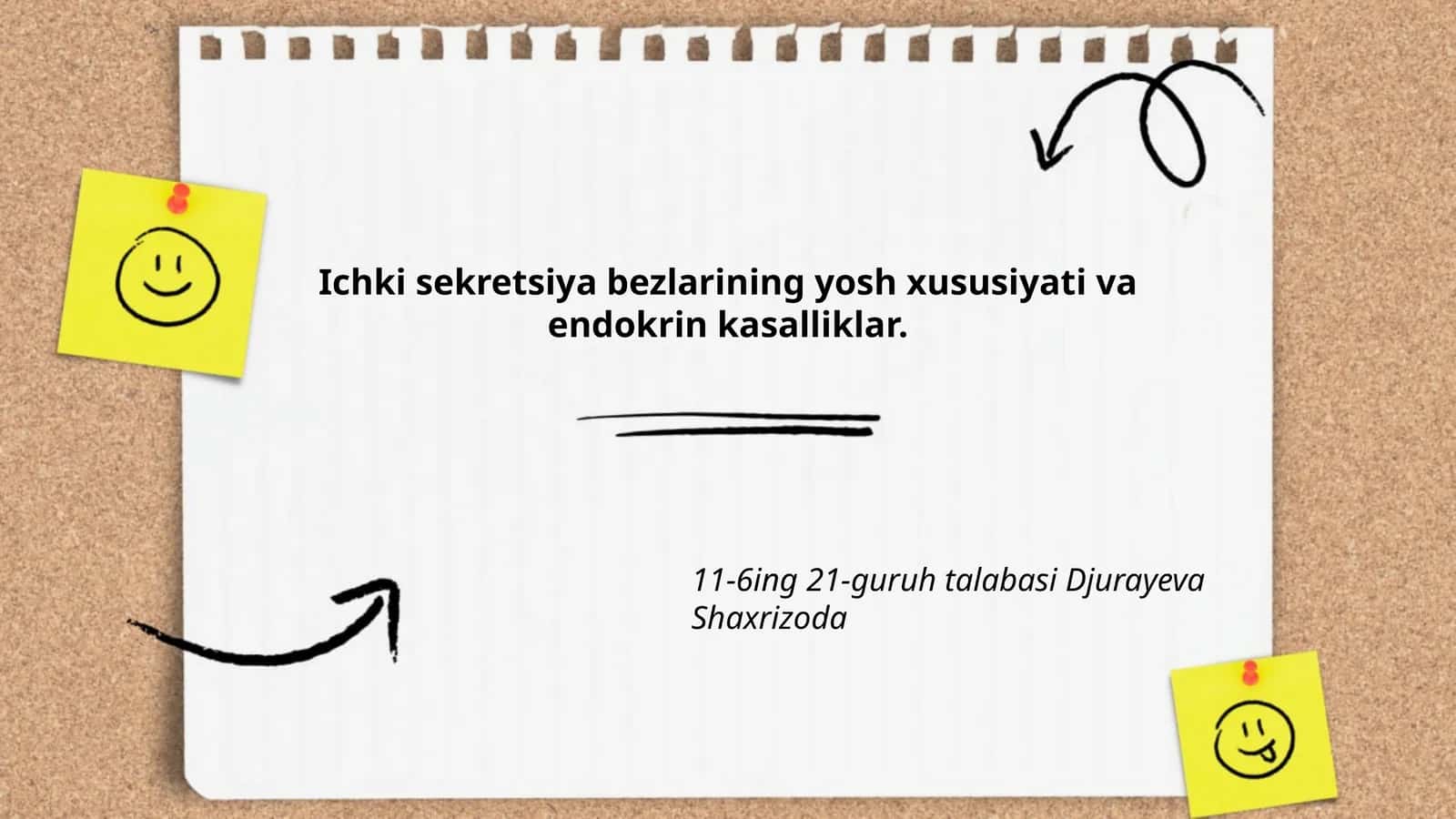 Ichki sekretsiya bezlarining yosh xususiyati va endokrin kasalliklar